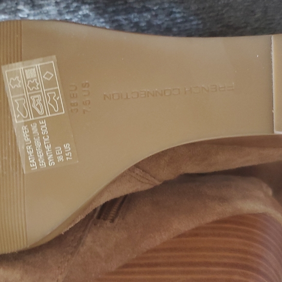 NEW! French Connection Chevron Slouchy Wedge Boot, Size 7.5 - Picture 7 of 7